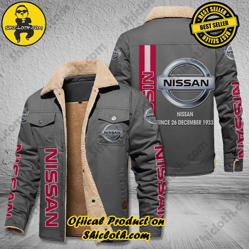 Nissan Fleece Leather Jacket 3 Nissan Fleece Leather Jacket - Image 3