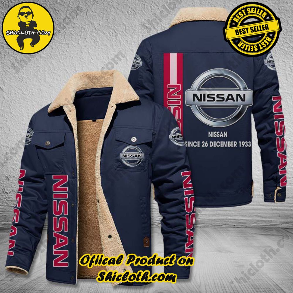 Nissan Fleece Leather Jacket 4 Nissan Fleece Leather Jacket - Image 4