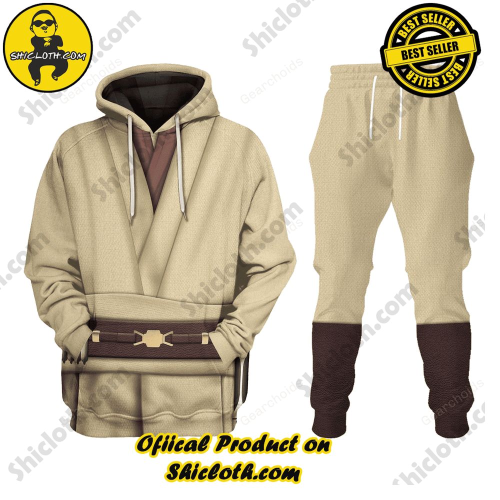 Hot Limited Unveiling the Stellar Collection of Star Wars Outfit Costumes by Shiclothshop 13 Obi Wan Kenobi Costume Hoodie Sweatshirt T-Shirt Sweatpants