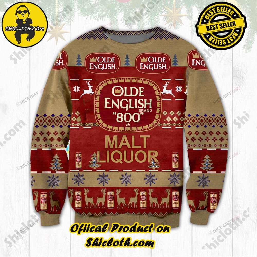 Hot Trending Wrap Up in Style: Shicloth's Enchanting Christmas Sweater Collection 48 Olde English 800 Christmas Ugly Sweater