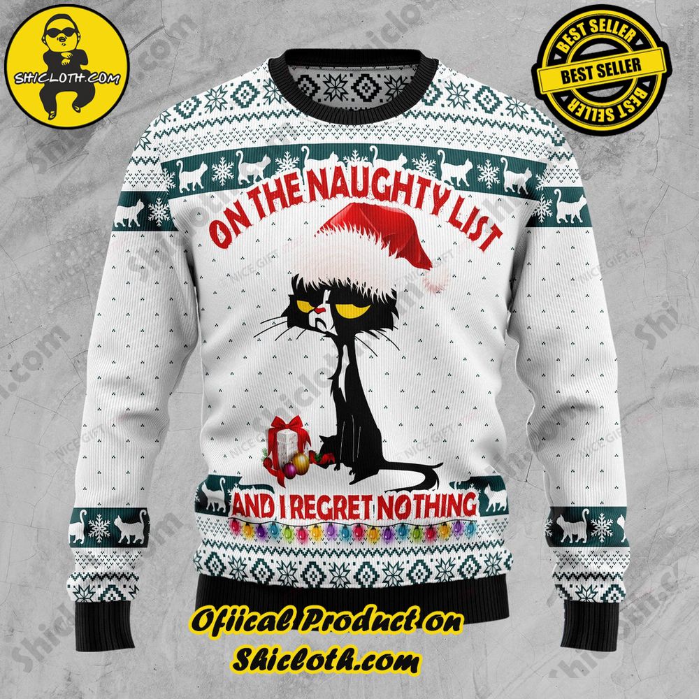 Best Seller Wrap Up in Style: Shicloth's Enchanting Christmas Sweater Collection 40 On The Naughty List And I Regret Nothing Christmas Ugly Sweater