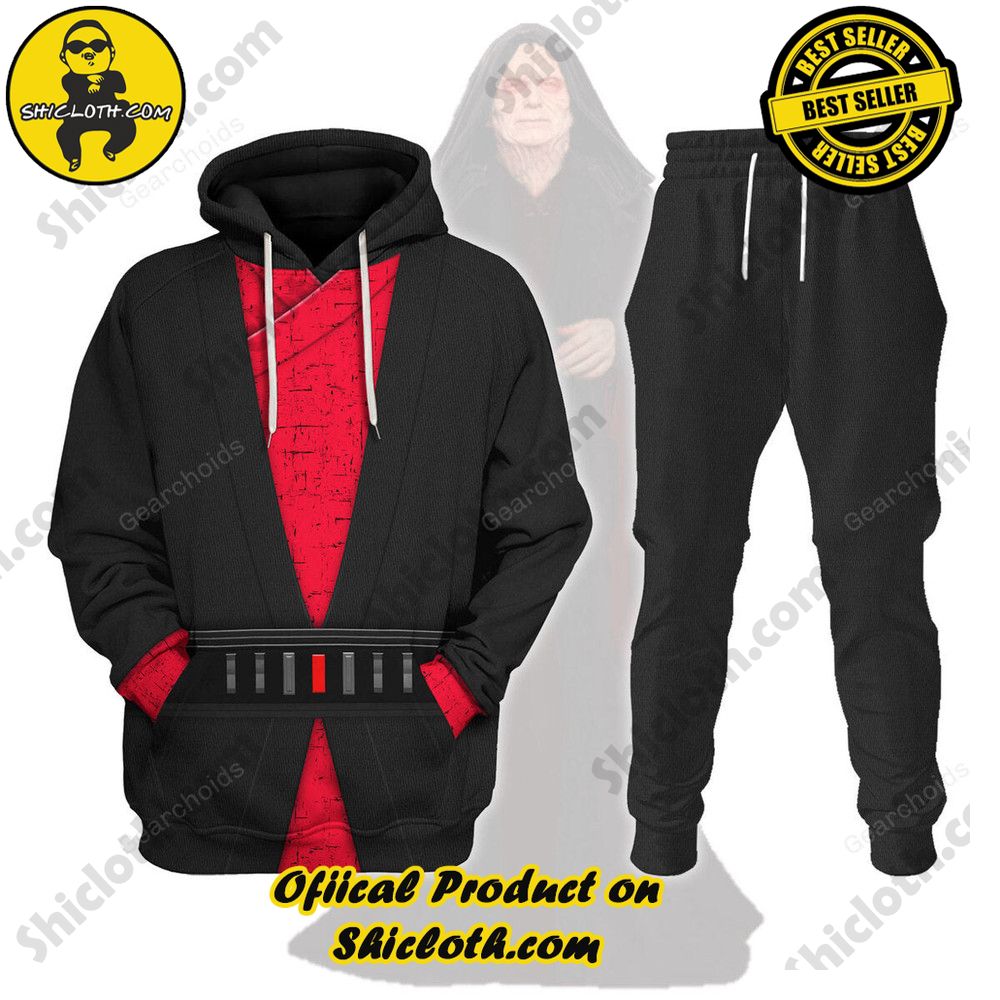 Galactic Glam: Unveiling the Stellar Collection of Star Wars Outfit Costumes by Shiclothshop 39 Palpatine Costume Hoodie Sweatshirt T-Shirt Sweatpants
