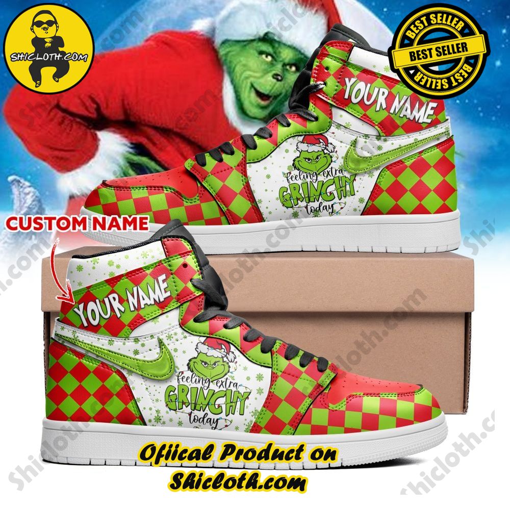 Hot Hot Hot Shiclothshop's Air Jordan 1 Sneakers: Affordable Elegance and Uncompromised Quality 38 Personalized CUSTOM Nike The Grinch Air Jordan 1 High Top Version 1
