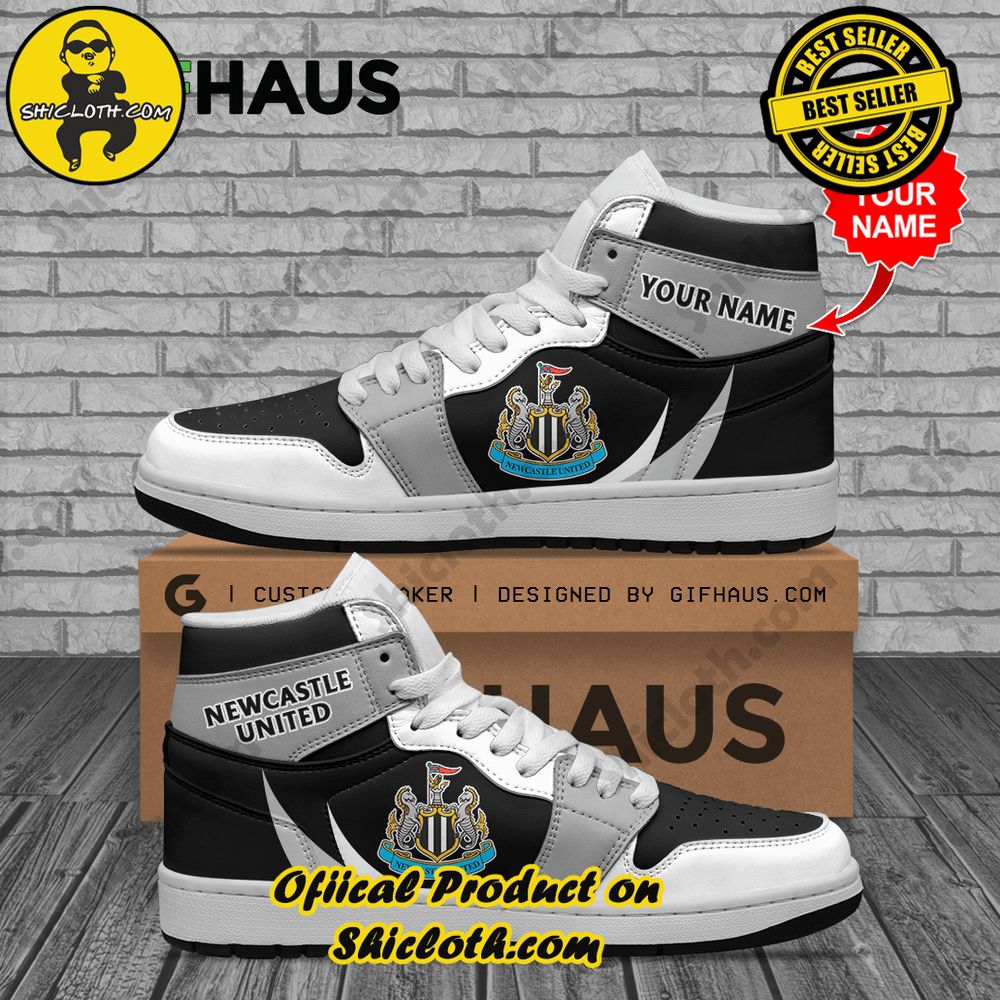 Step into Style: Unveiling the Timeless Elegance of Shiclothshop's Nike Air Jordan 1 Sneakers 39 Personalized EPL Newcastle FC Air Air Jordan 1 Sneakers
