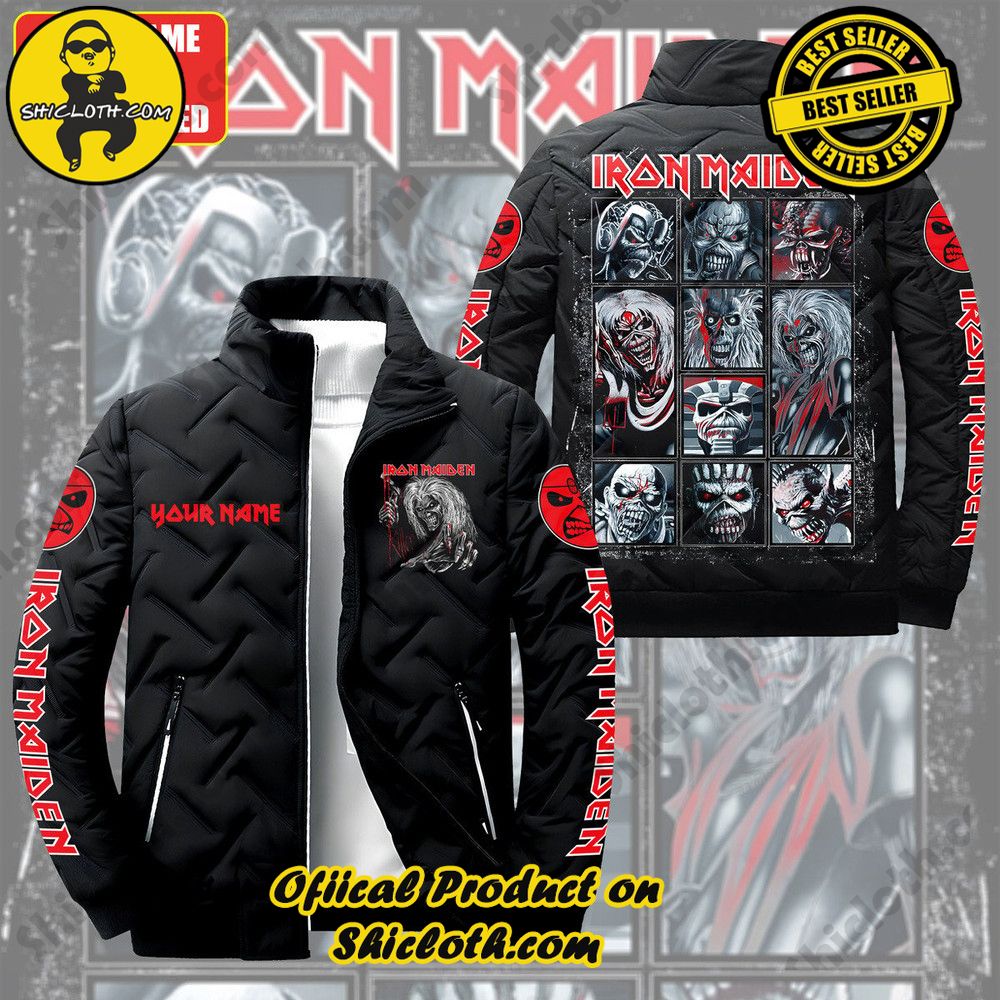 Elevate Your Winter Style with Shiclothshop's Trendsetting Puffer Jackets 12 Personalized Limited Edition Iron Maiden Band Puffer Jacket Ver 1