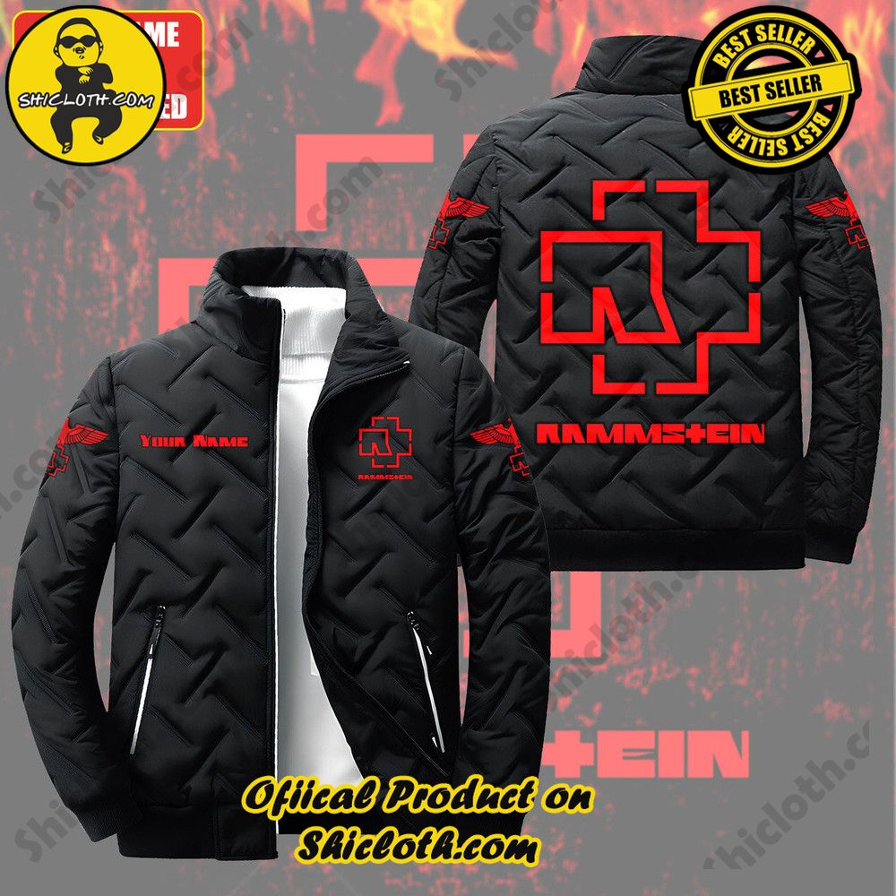 Elevate Your Winter Style with Shiclothshop's Trendsetting Puffer Jackets 14 Personalized Limited Edition Rammstein Metal Band Puffer Jacket Ver 1