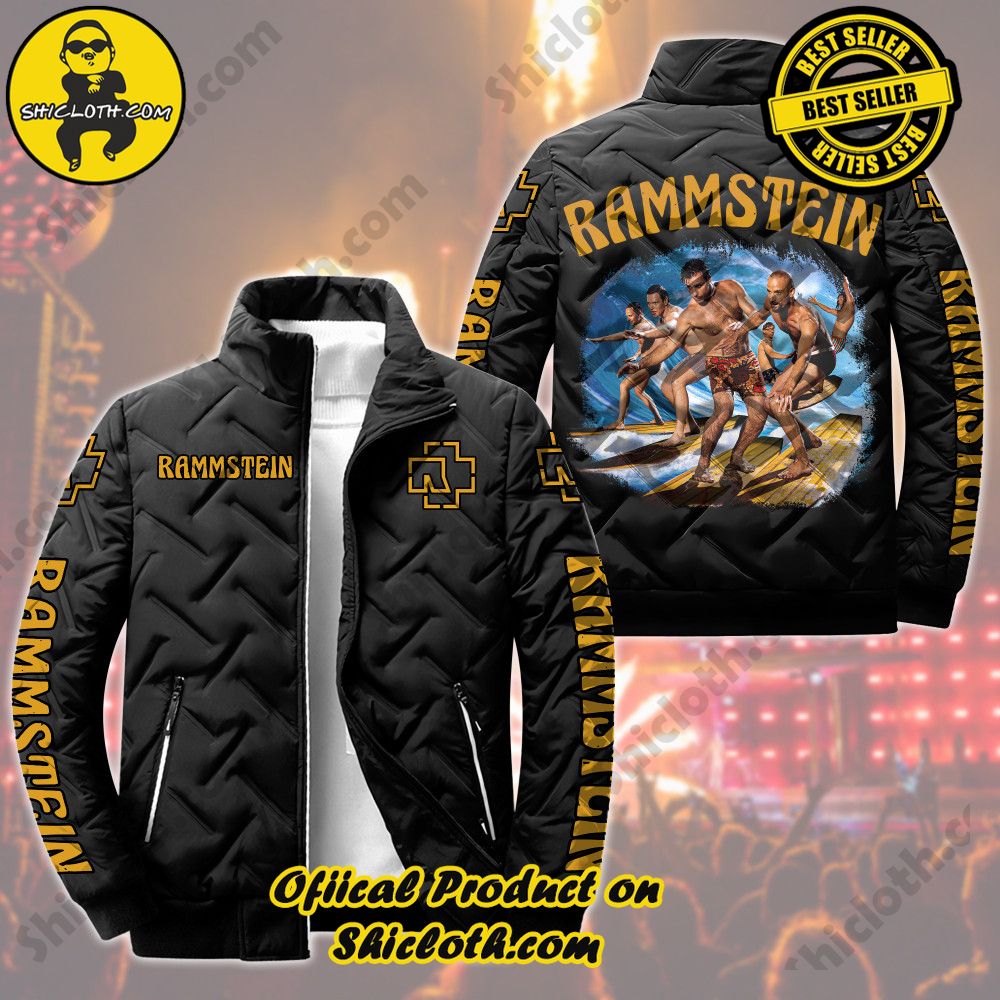 Elevate Your Winter Style with Shiclothshop's Trendsetting Puffer Jackets 15 Personalized Limited Edition Rammstein Metal Band Puffer Jacket Ver 2