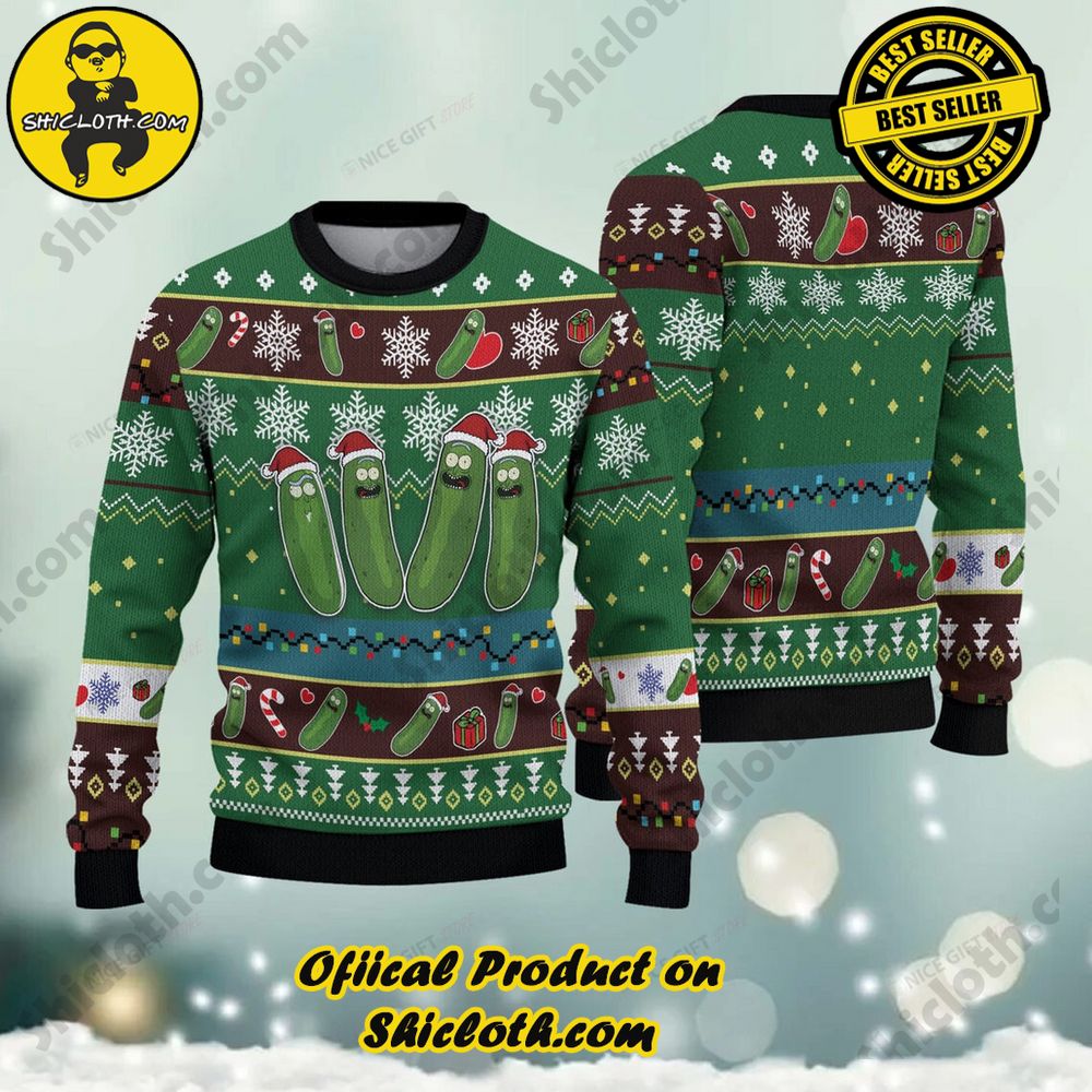 Best Seller Wrap Up in Style: Shicloth's Enchanting Christmas Sweater Collection 92 Pickle Christmas Ugly Sweater