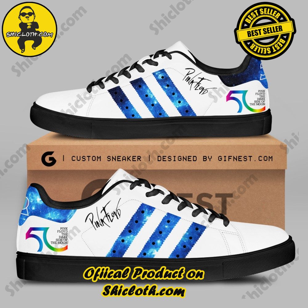 Step into Style: Shiclothshop's Stan Smith Shoes – The Perfect Gift for the Sport Enthusiast 41 Pink Floyd Adidas Stan Smith Shoes Ver 1