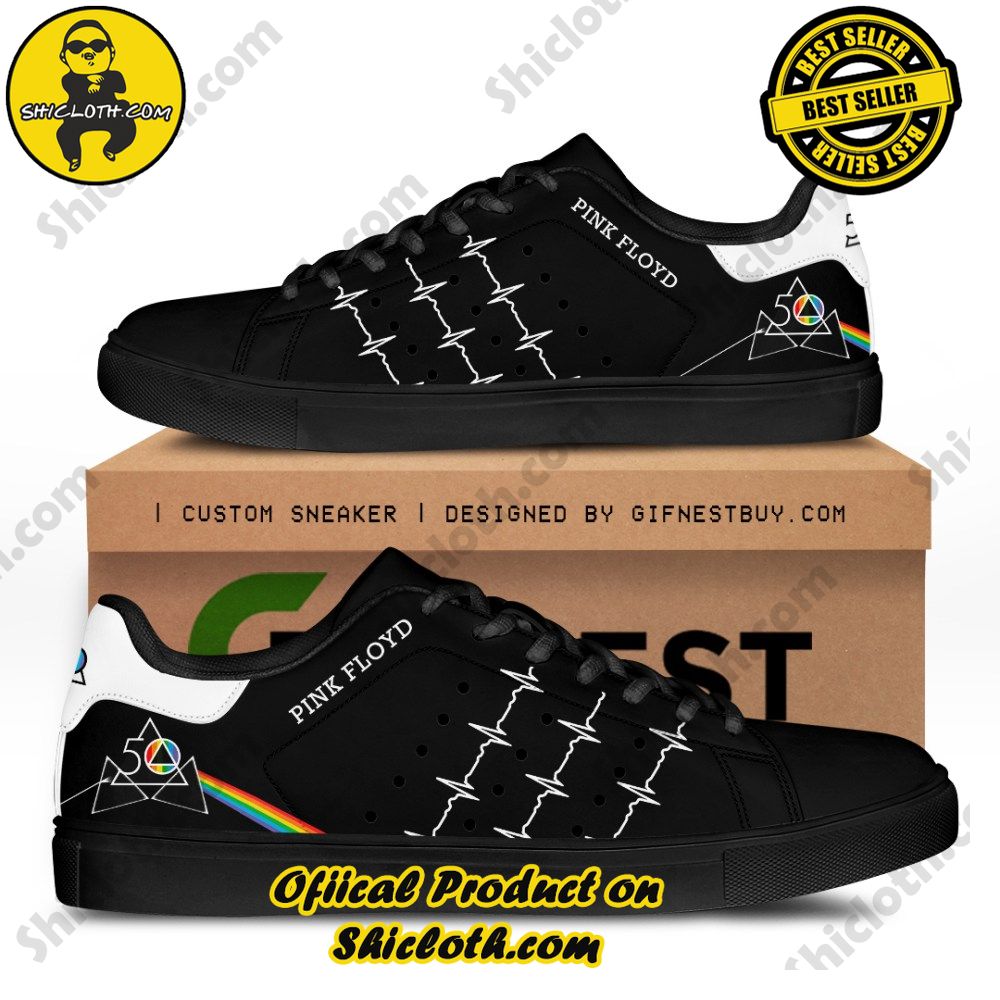 Step into Style: Shiclothshop's Stan Smith Shoes – The Perfect Gift for the Sport Enthusiast 43 Pink Floyd Adidas Stan Smith Shoes Ver 3