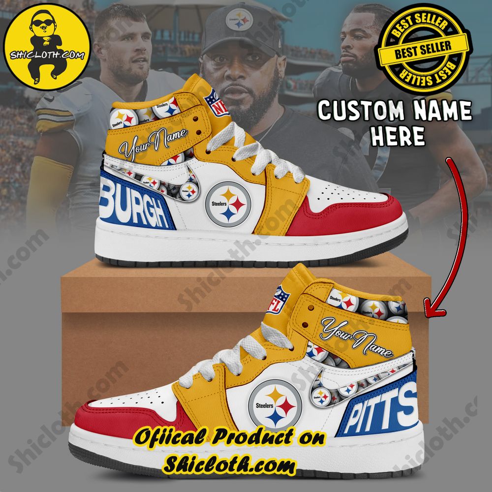 Step into Style: Unveiling the Timeless Elegance of Shiclothshop's Nike Air Jordan 1 Sneakers 41 Pittsburgh Steelers Fashion Casual Custom Name Nike Air Jordan 1 Sneakers