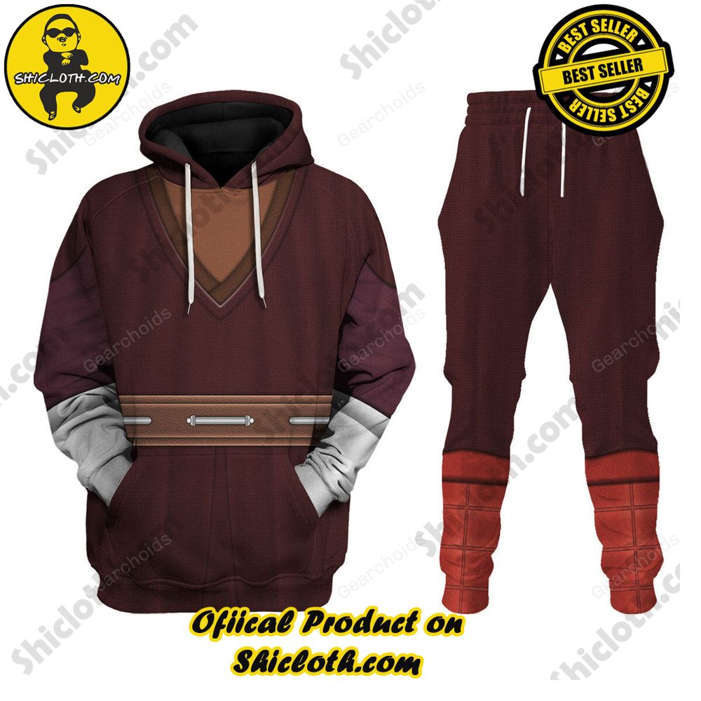 Galactic Glam: Unveiling the Stellar Collection of Star Wars Outfit Costumes by Shiclothshop 40 Plo Koon Costume Hoodie Sweatshirt T-Shirt Sweatpants