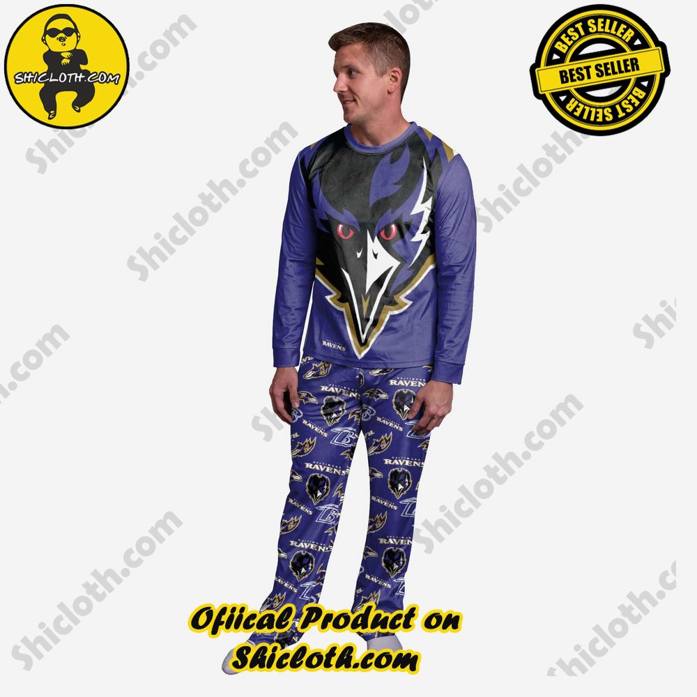 Hot Hot Hot Shiclothshop's Pajamas Sets: Affordable Elegance and Uncompromised Quality 14 Poe Baltimore Ravens Mascot Pajamas