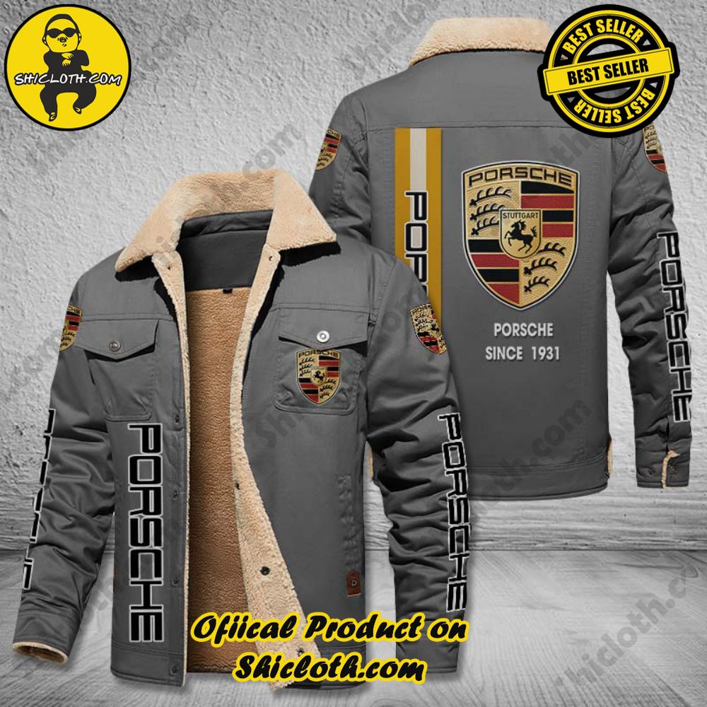 Porsche Fleece Leather Jacket 3 Porsche Fleece Leather Jacket - Image 3