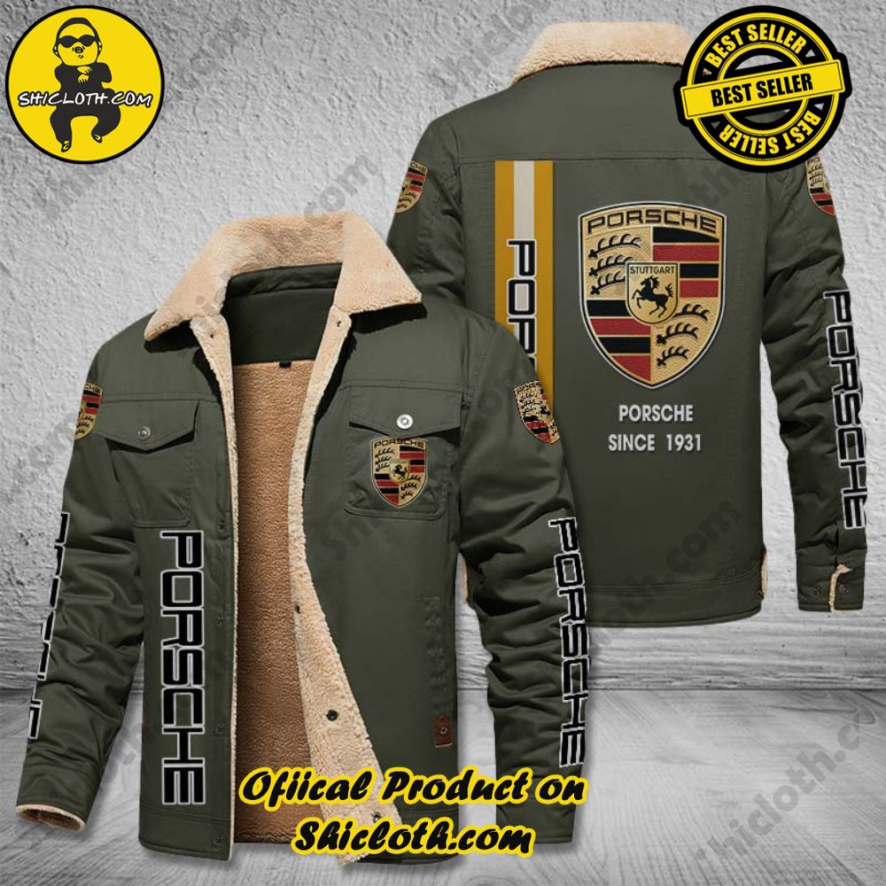 Porsche Fleece Leather Jacket 5 Porsche Fleece Leather Jacket - Image 5