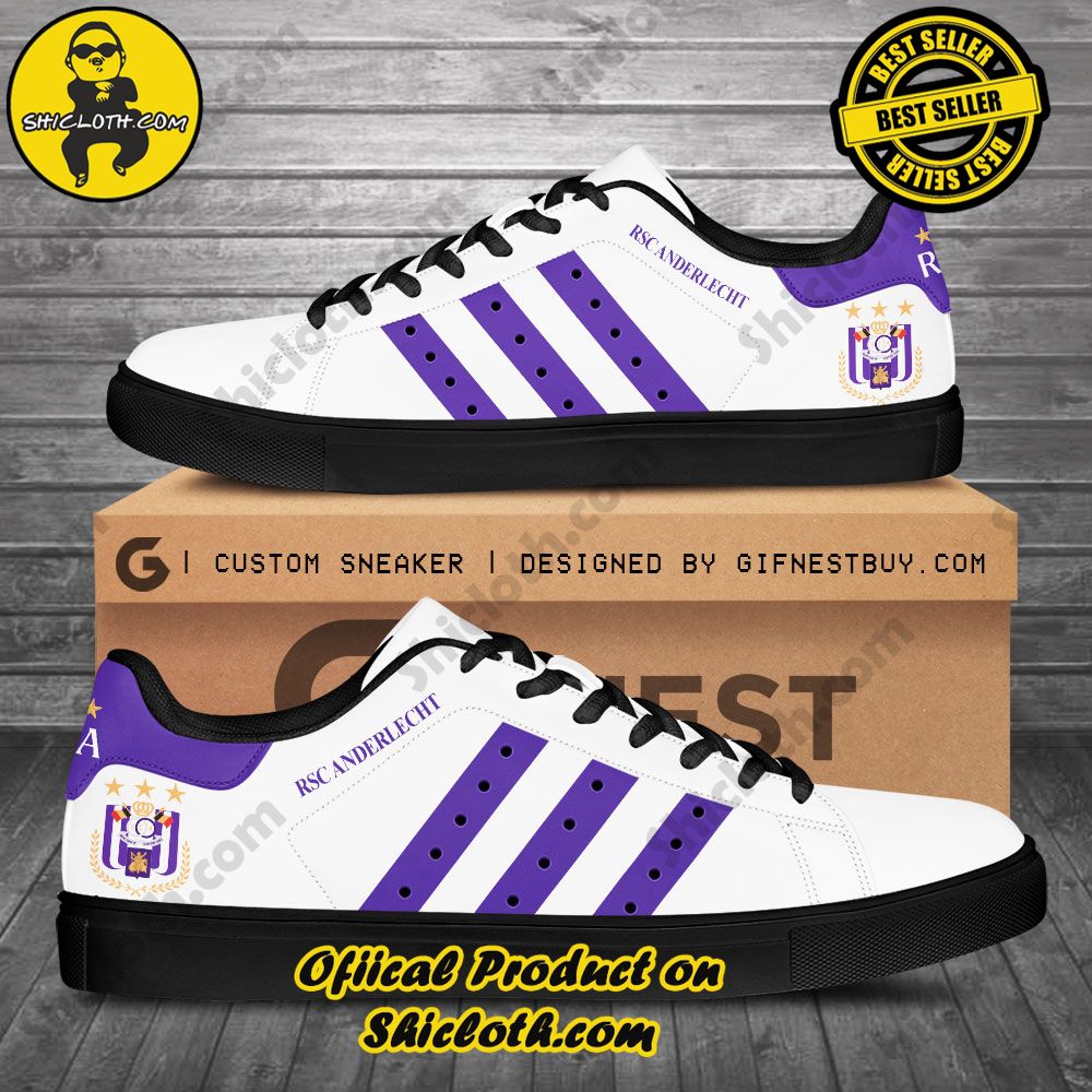 Step into Style: Shiclothshop's Stan Smith Shoes – The Perfect Gift for the Sport Enthusiast 46 R.S.C. Anderlecht F,C Adidas Stan Smith Shoes