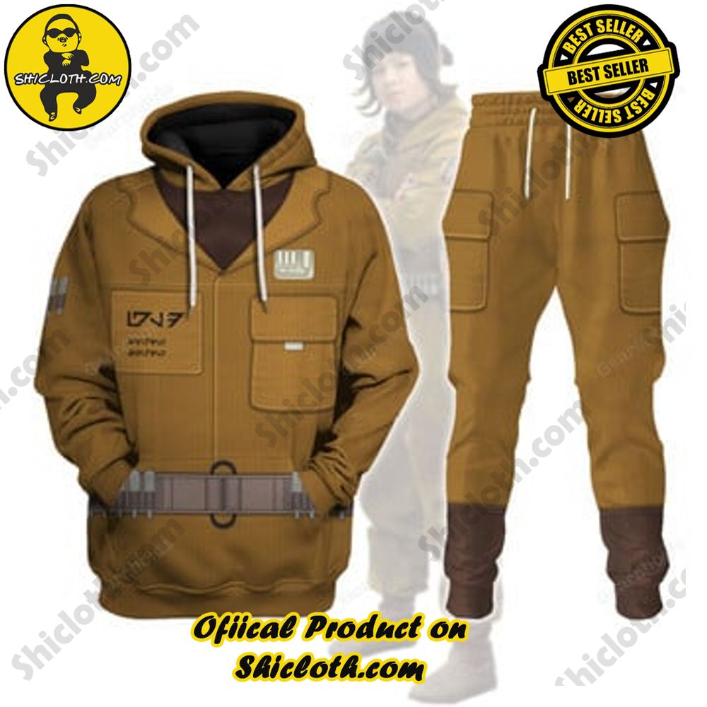 Unveiling the Stellar Collection of Star Wars Outfit Costumes by Shiclothshop 23 Rose Tico Costume Hoodie Sweatshirt T-Shirt Sweatpants