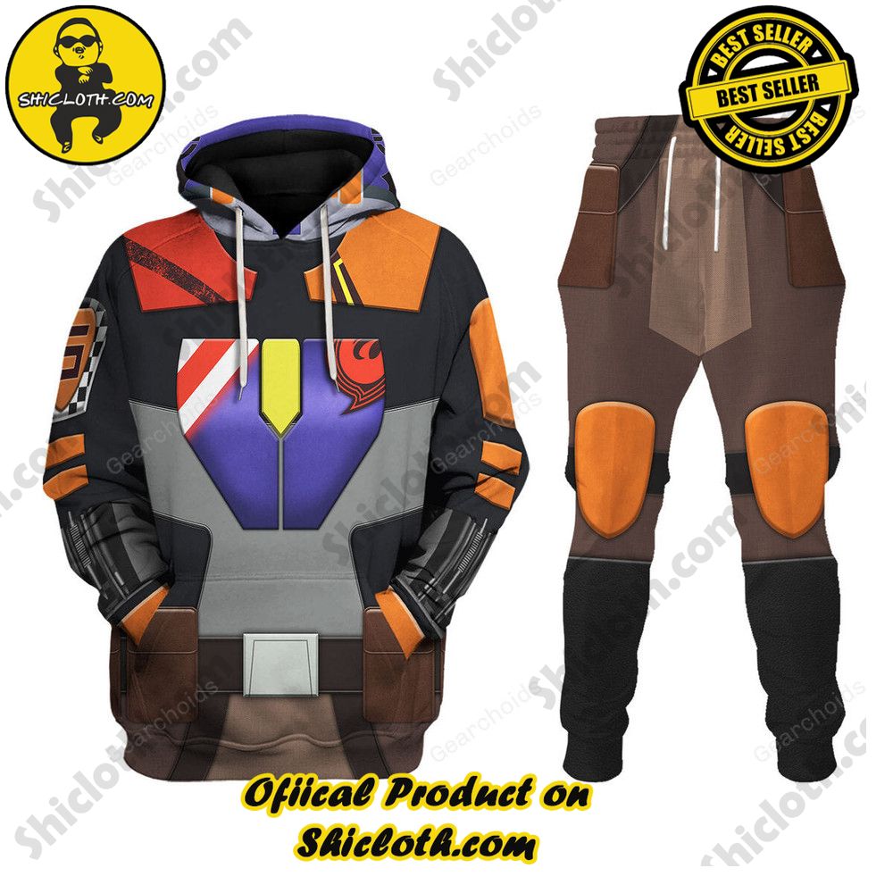 Galactic Glam: Unveiling the Stellar Collection of Star Wars Outfit Costumes by Shiclothshop 44 Sabine Wren Costume Hoodie Sweatshirt T-Shirt Sweatpants