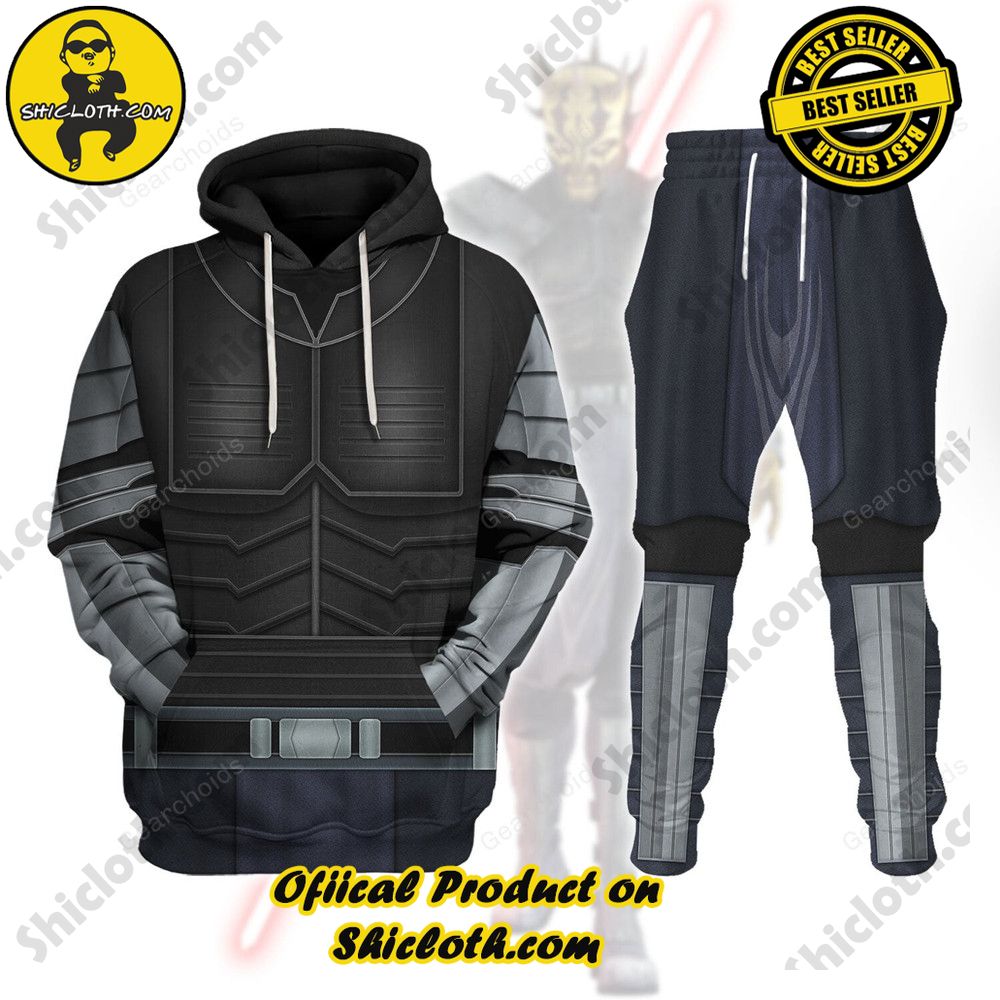 Galactic Glam: Unveiling the Stellar Collection of Star Wars Outfit Costumes by Shiclothshop 45 Savage Opress Armor Costume Hoodie Sweatshirt T-Shirt Sweatpants