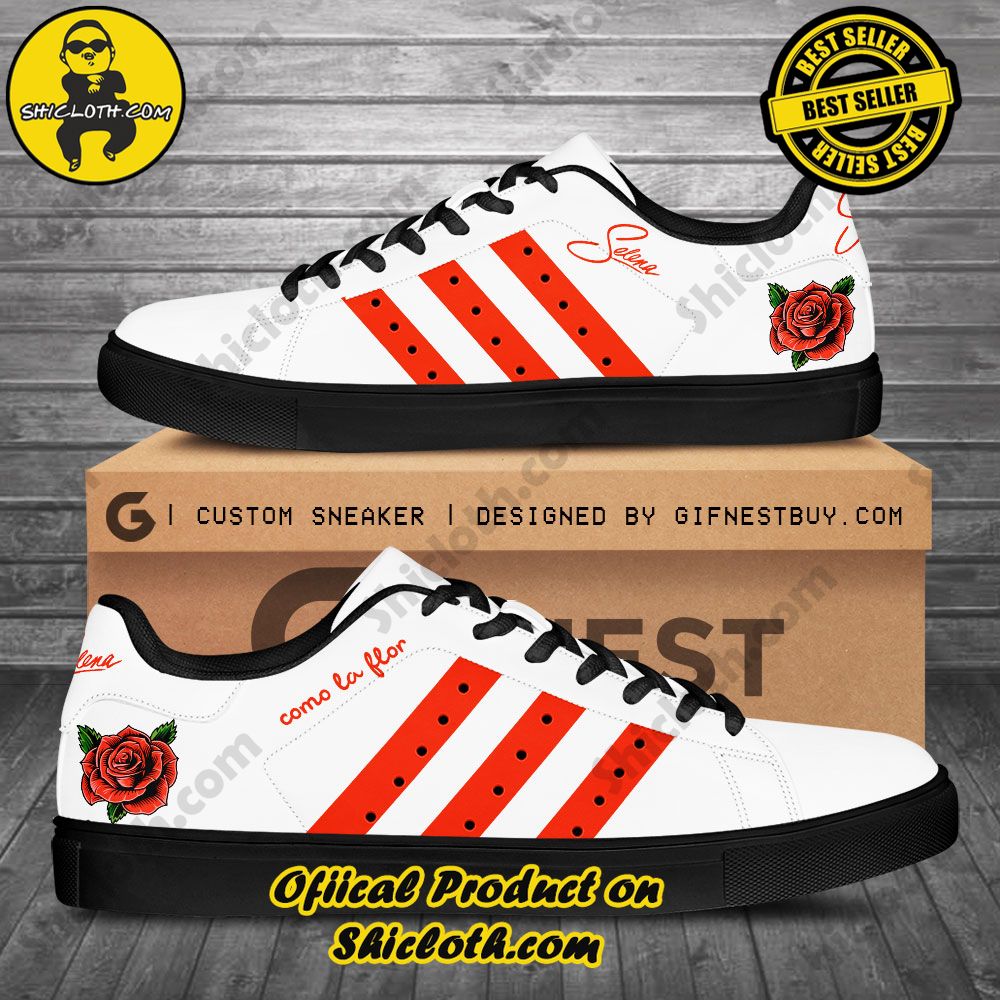 Step into Style: Shiclothshop's Stan Smith Shoes – The Perfect Gift for the Sport Enthusiast 51 Selena Quintanilla Perez Adidas Stan Smith Shoes