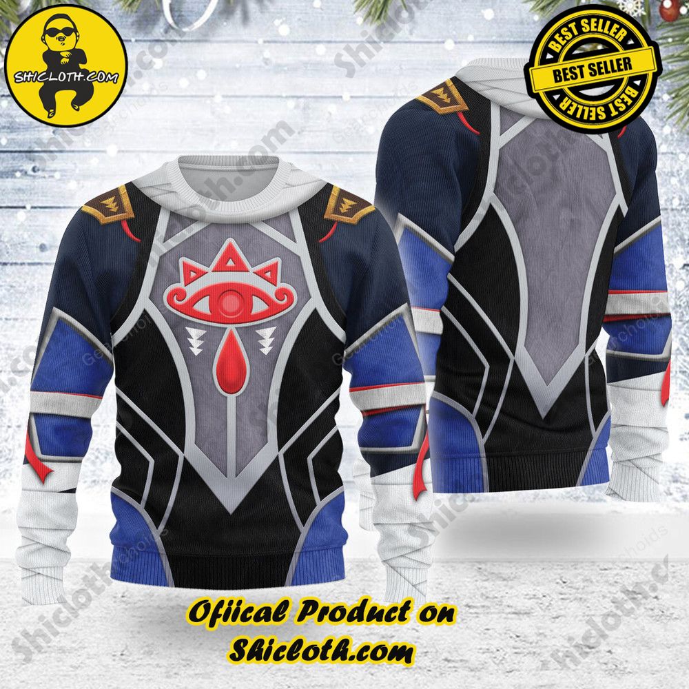 Wrap Up in Style: Shicloth's Enchanting Christmas Sweater Collection 132 Sheik Armor Themed Costume Unisex Christmas Wool Sweater