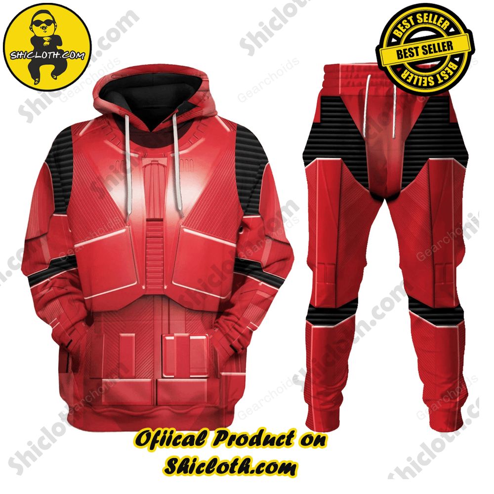 Hot Limited Unveiling the Stellar Collection of Star Wars Outfit Costumes by Shiclothshop 16 Sith Trooper Costume Hoodie Sweatshirt T-Shirt Sweatpants