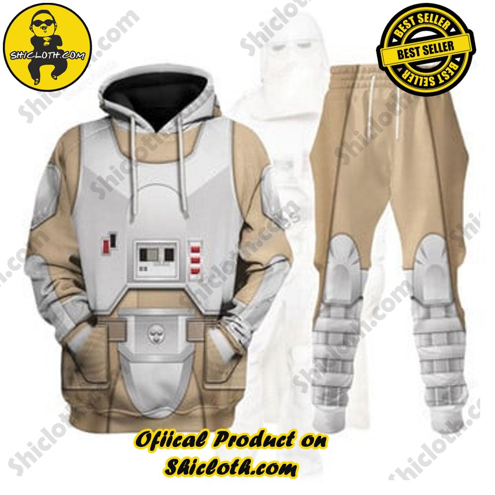 Hot Limited Unveiling the Stellar Collection of Star Wars Outfit Costumes by Shiclothshop 17 Snowtroopers V1 Costume Hoodie Sweatshirt T-Shirt Sweatpants