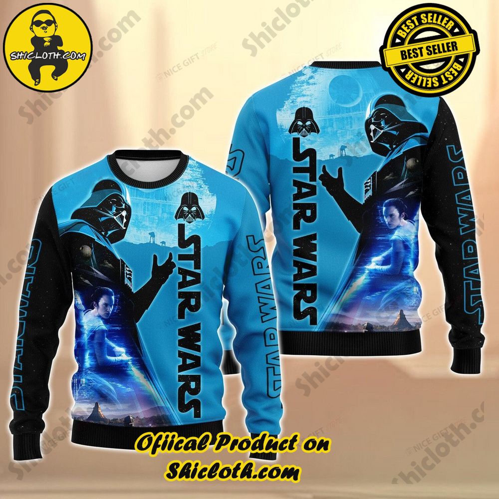Best Seller Wrap Up in Style: Shicloth's Enchanting Christmas Sweater Collection 96 Star Wars Christmas Ugly Sweater Version 2