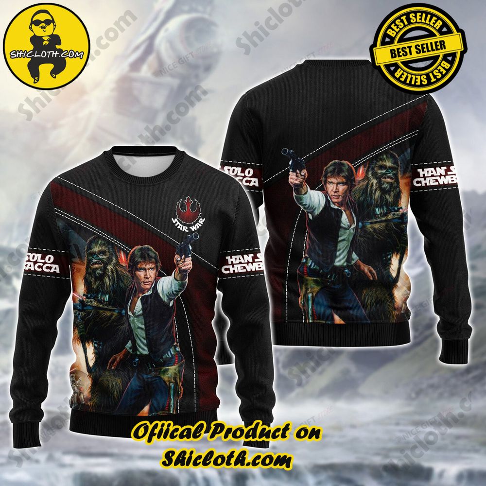 Best Seller Wrap Up in Style: Shicloth's Enchanting Christmas Sweater Collection 97 Star Wars Christmas Ugly Sweater Version 3