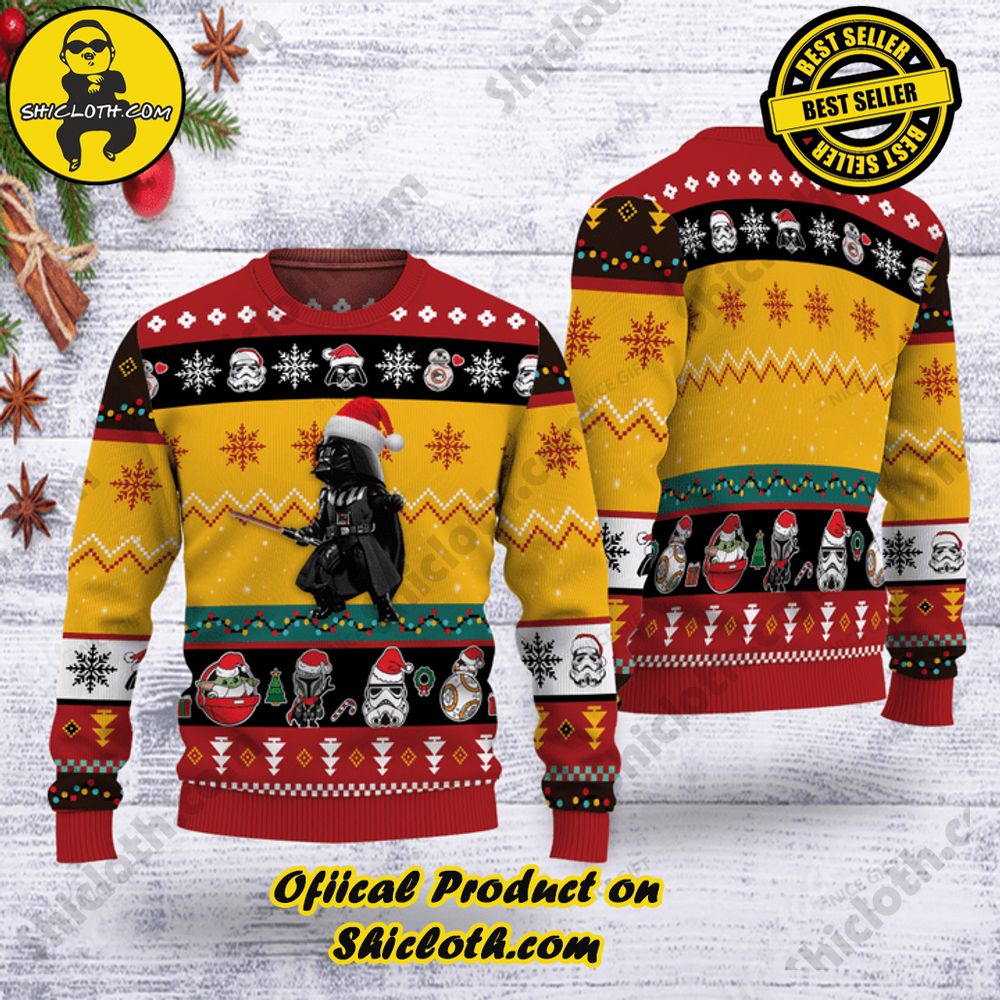 Wrap Up in Style: Shicloth's Enchanting Christmas Sweater Collection 33 Star Wars Darth Vader Merry Sith-mas You Filthy Jedi Rebel Christmas Ugly Sweater