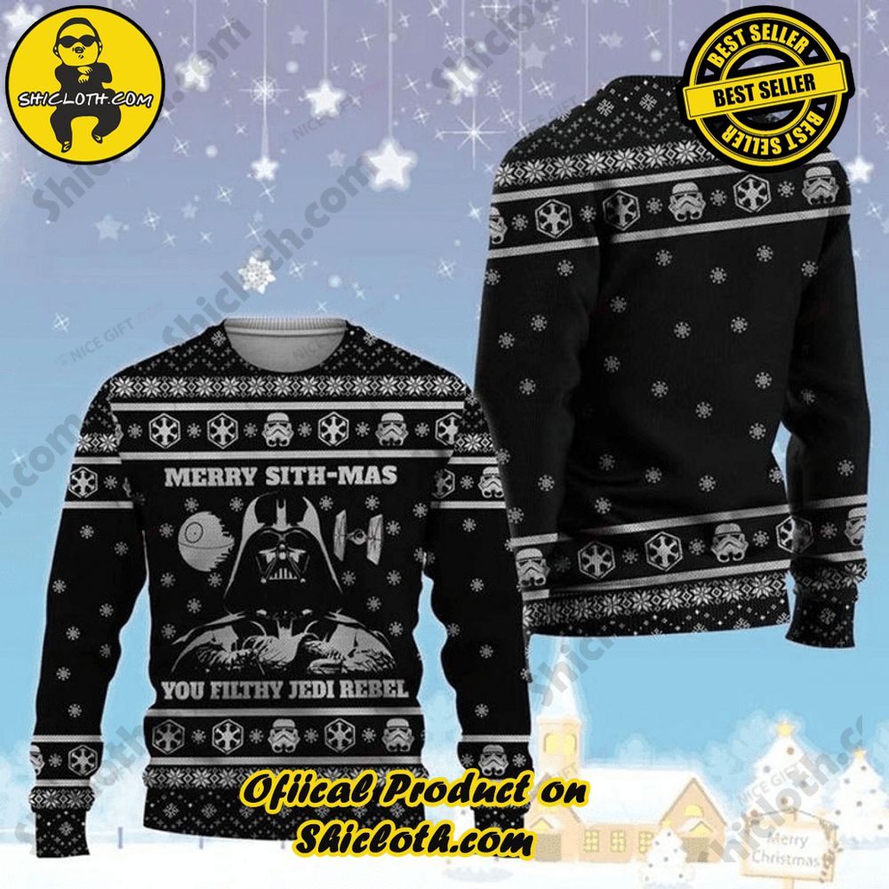 Wrap Up in Style: Shicloth's Enchanting Christmas Sweater Collection 42 Star Wars Grogu Eff You See kay Why Oh You Christmas Ugly Sweater