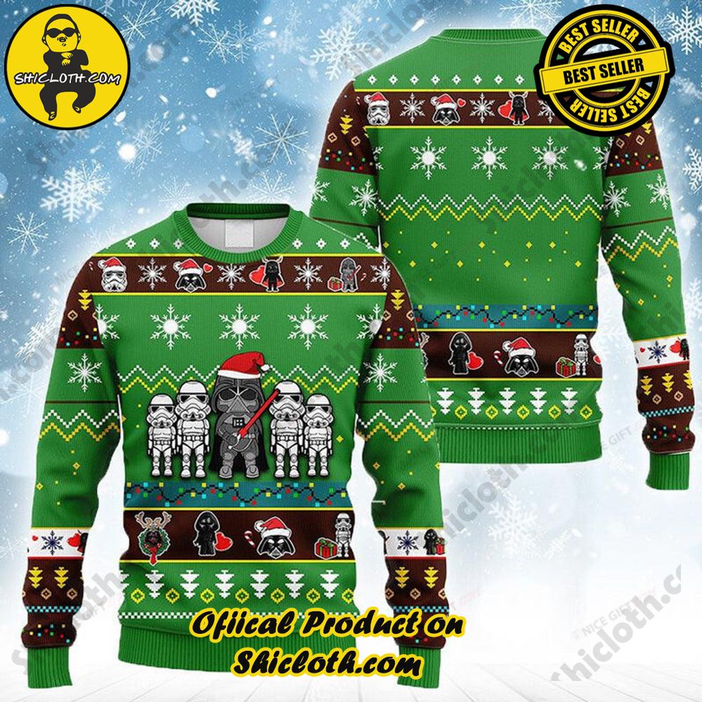 Wrap Up in Style: Shicloth's Enchanting Christmas Sweater Collection 44 Star Wars The Dadalorian Like A Dad Just Way Cooler Christmas Ugly Sweater