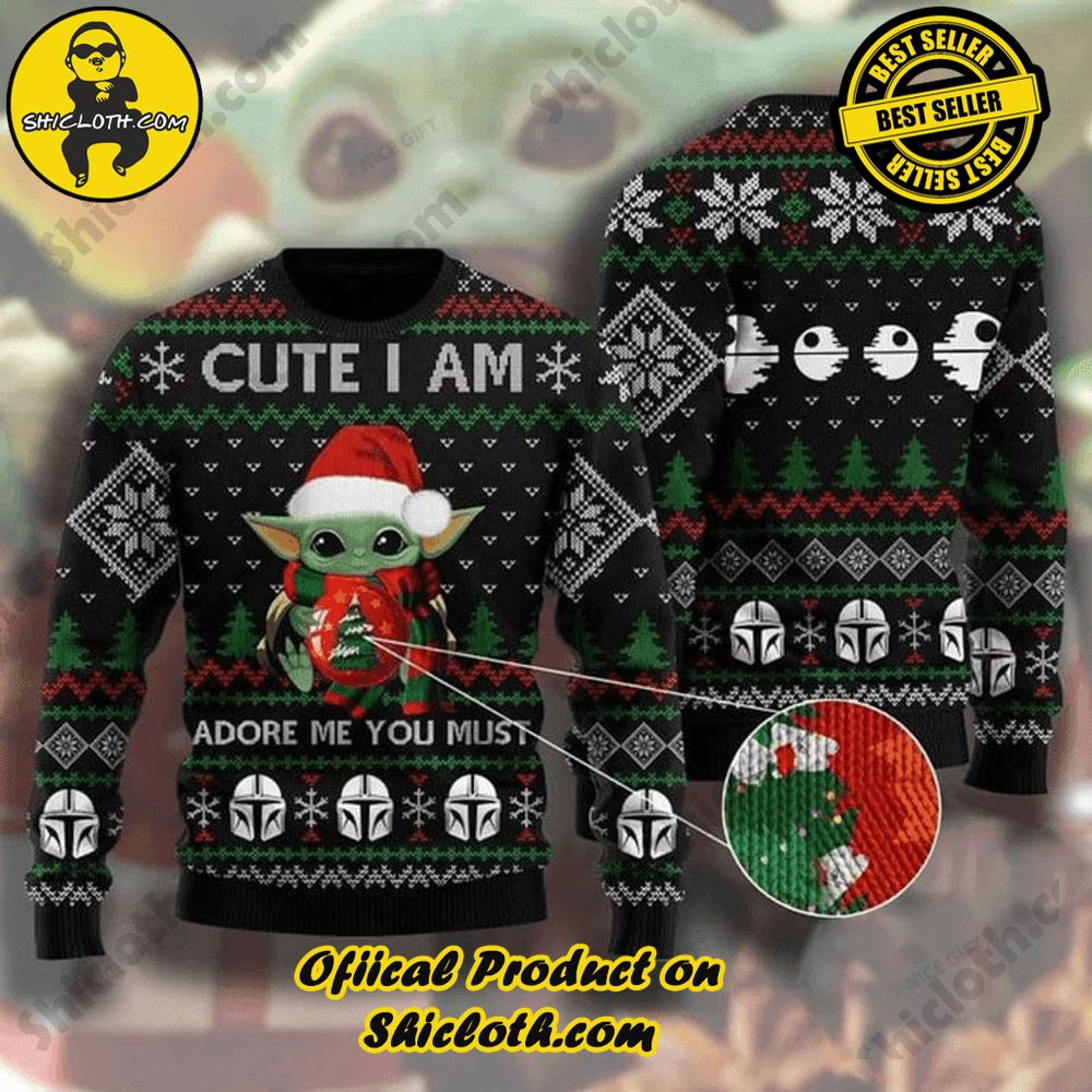 Wrap Up in Style: Shicloth's Enchanting Christmas Sweater Collection 46 Star Wars The Santalorian Christmas Ugly Sweater Version 1