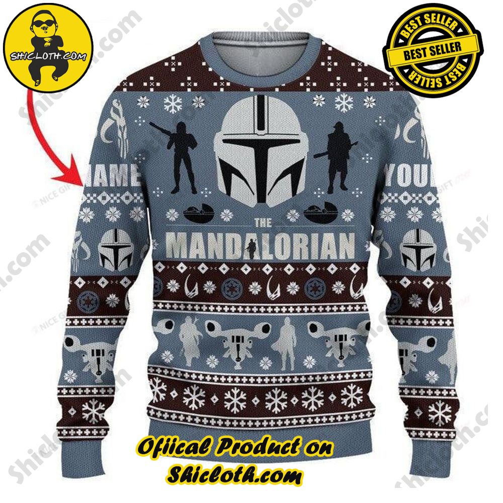 Wrap Up in Style: Shicloth's Enchanting Christmas Sweater Collection 49 Star Wars Christmas Ugly Sweater Version 2