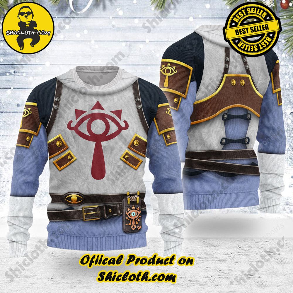 Wrap Up in Style: Shicloth's Enchanting Christmas Sweater Collection 135 Stealth Set Link Armor Themed Costume Unisex Christmas Wool Sweater