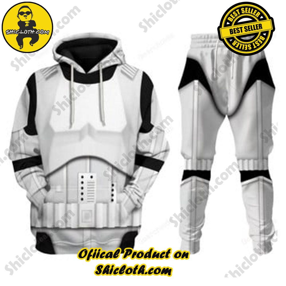 Unveiling the Stellar Collection of Star Wars Outfit Costumes by Shiclothshop 24 Stormtrooper 2 Costume Hoodie Sweatshirt T-Shirt Sweatpants