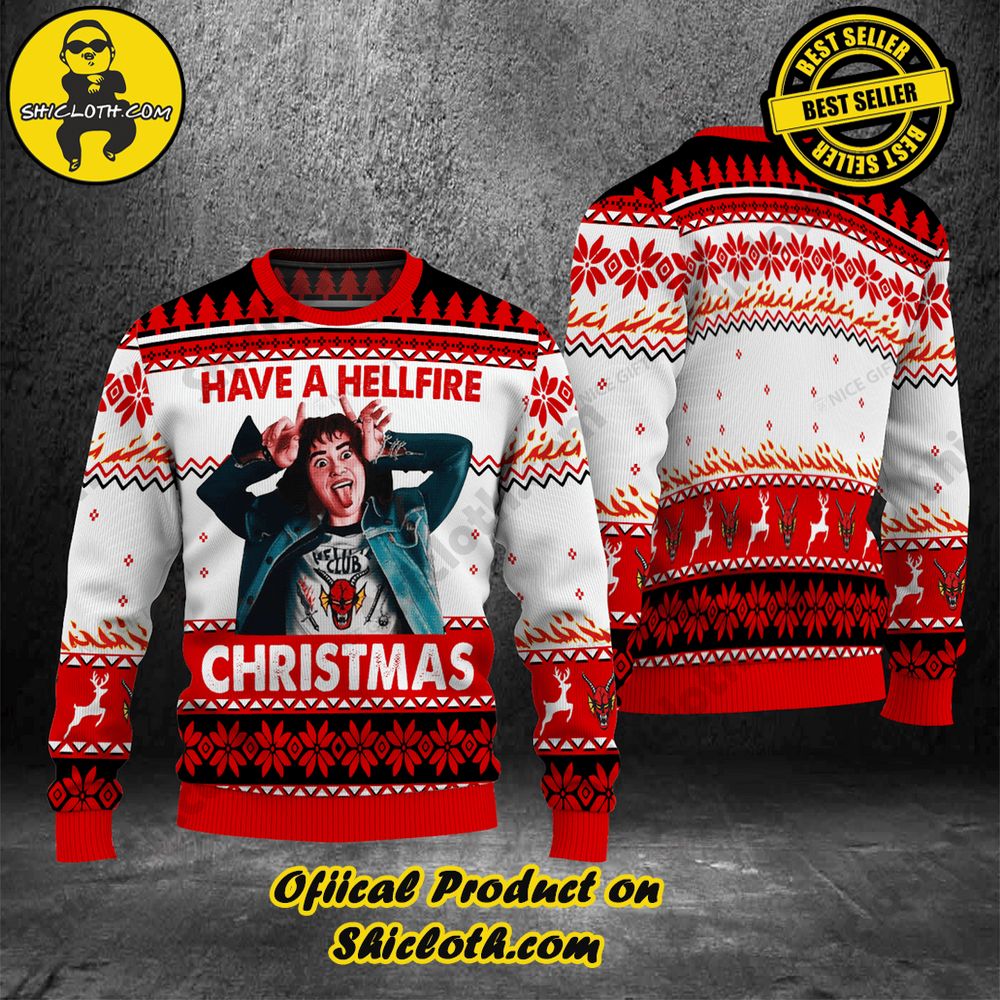Best Seller Wrap Up in Style: Shicloth's Enchanting Christmas Sweater Collection 46 Stranger Things Have A Hellfire Christmas Christmas Ugly Sweater