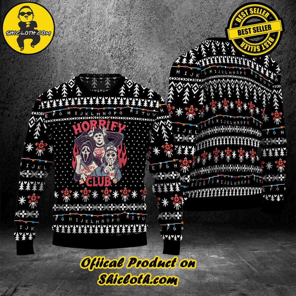 Best Seller Wrap Up in Style: Shicloth's Enchanting Christmas Sweater Collection 47 Stranger Things Horrify Club Christmas Ugly Sweater