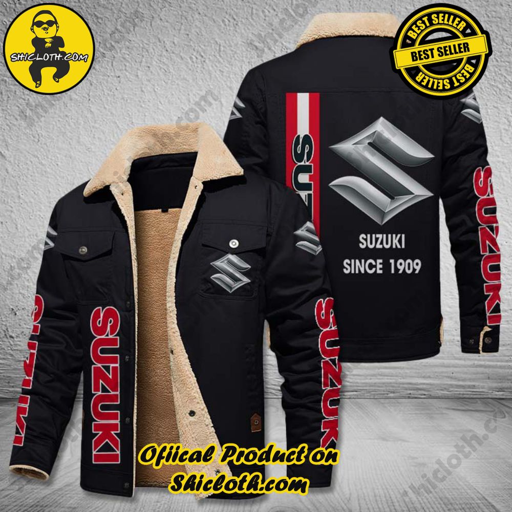 Hot Trending The Perfect Cozy Fleece Leather Jacket Gift 45 Suzuki Fleece Leather Jacket