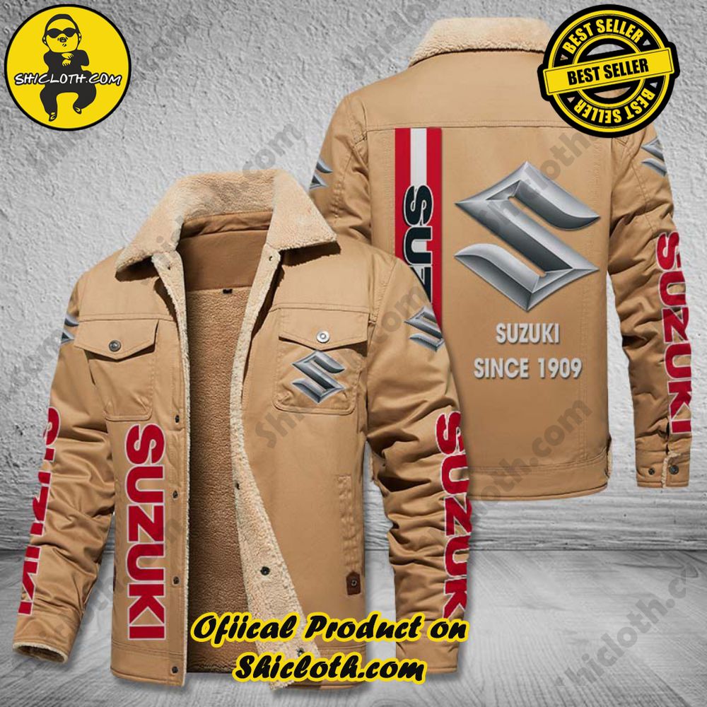 Suzuki Fleece Leather Jacket 2 Suzuki Fleece Leather Jacket - Image 2