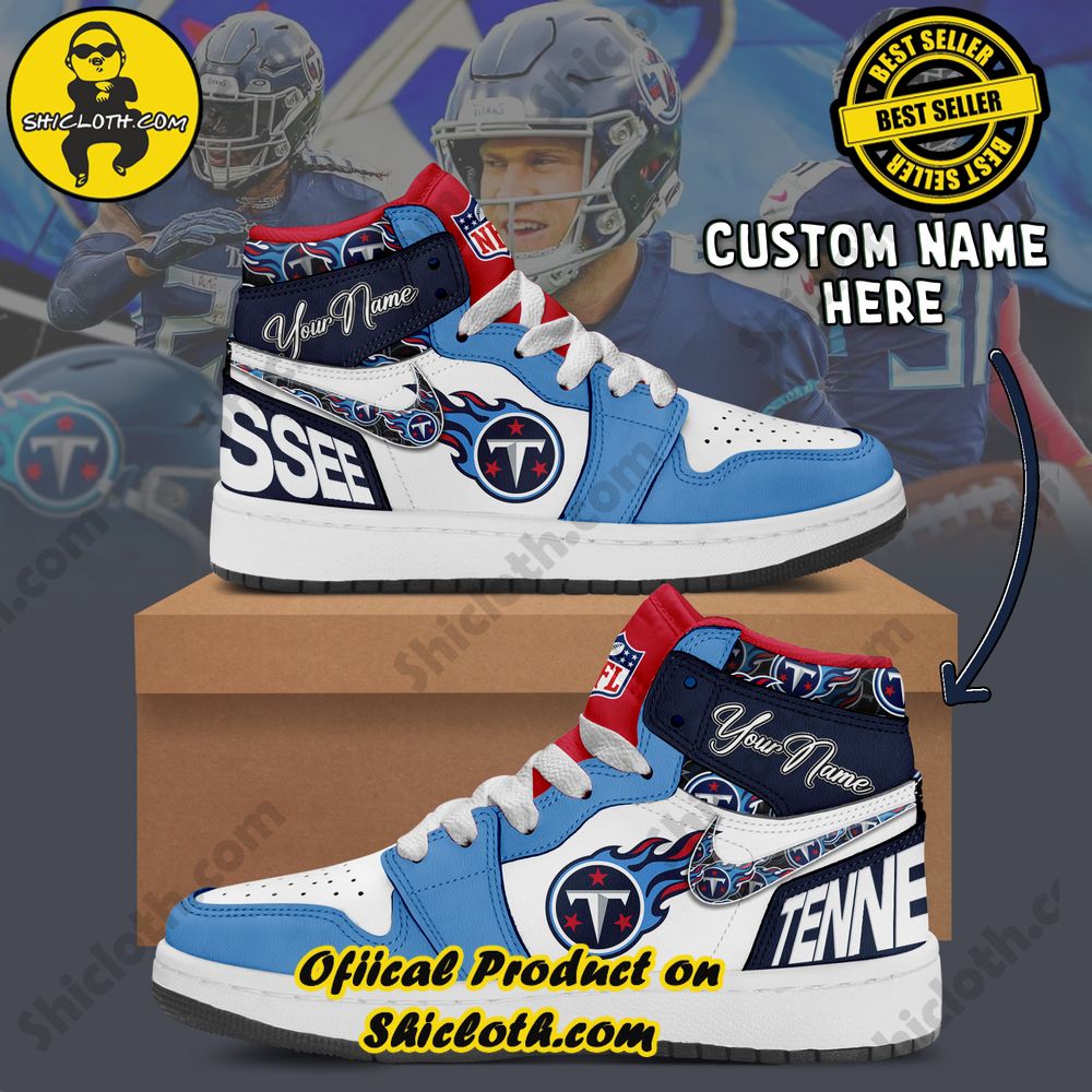 Step into Style: Unveiling the Timeless Elegance of Shiclothshop's Nike Air Jordan 1 Sneakers 46 Tennessee Titans Fashion Casual Custom Name Nike Air Jordan 1 Sneakers