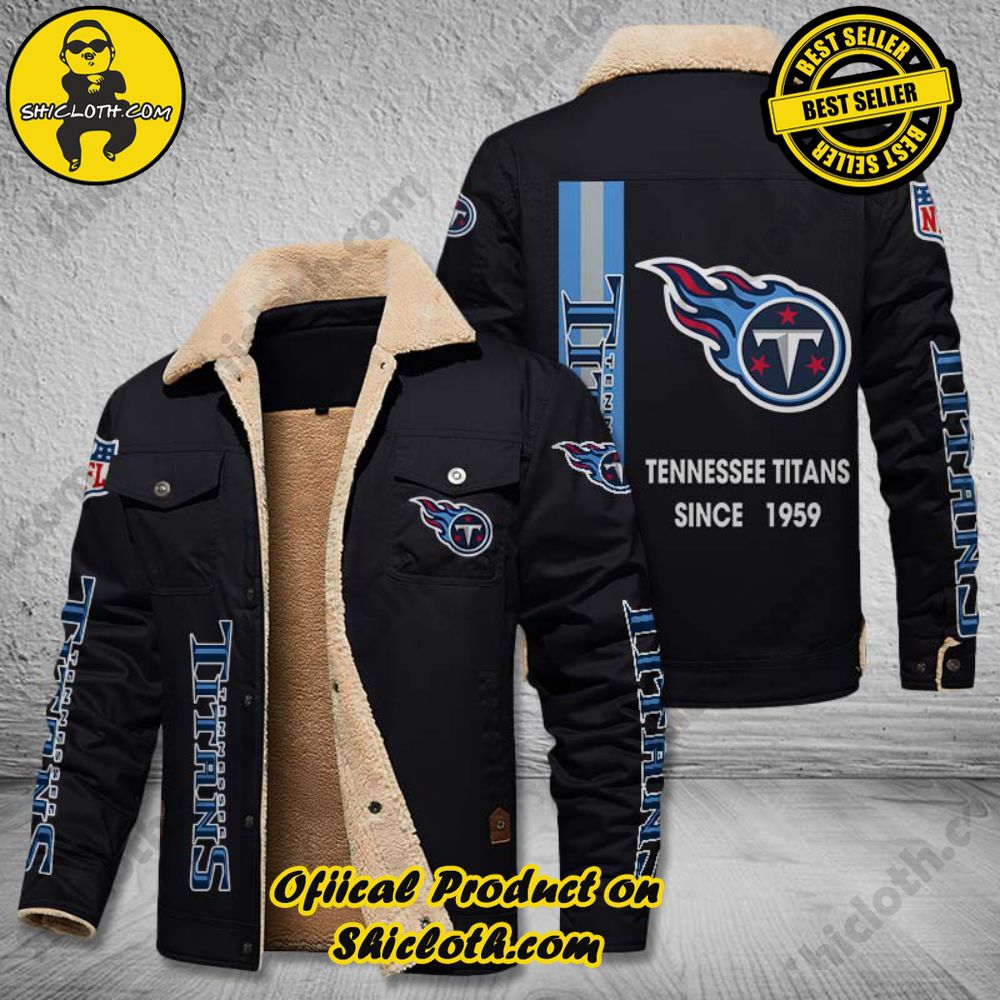 Hot Trending The Perfect Cozy Fleece Leather Jacket Gift 47 Tennessee Titans NFL Fleece Leather Jacket