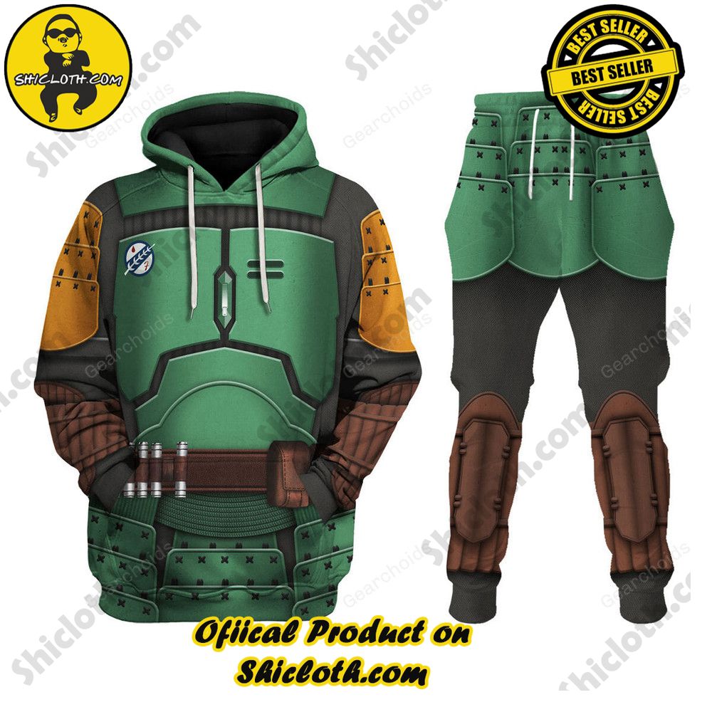 Hot Limited Unveiling the Stellar Collection of Star Wars Outfit Costumes by Shiclothshop 18 The Book of Boba Fett Samurai Costume Hoodie Sweatshirt T-Shirt Sweatpants