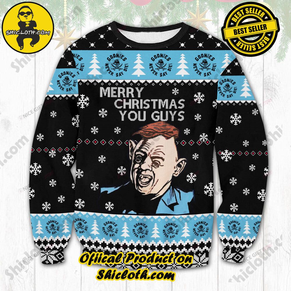 Hot Trending Wrap Up in Style: Shicloth's Enchanting Christmas Sweater Collection 84 The Goonies Truffle Shuffle Goonies Christmas Ugly Sweater