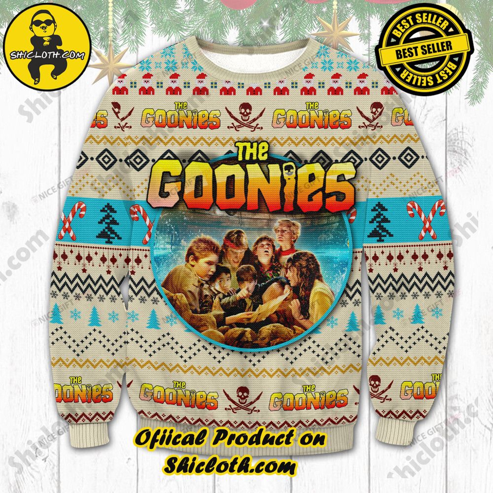 Hot Trending Wrap Up in Style: Shicloth's Enchanting Christmas Sweater Collection 82 The Goonies Christmas Ugly Sweater Version 1