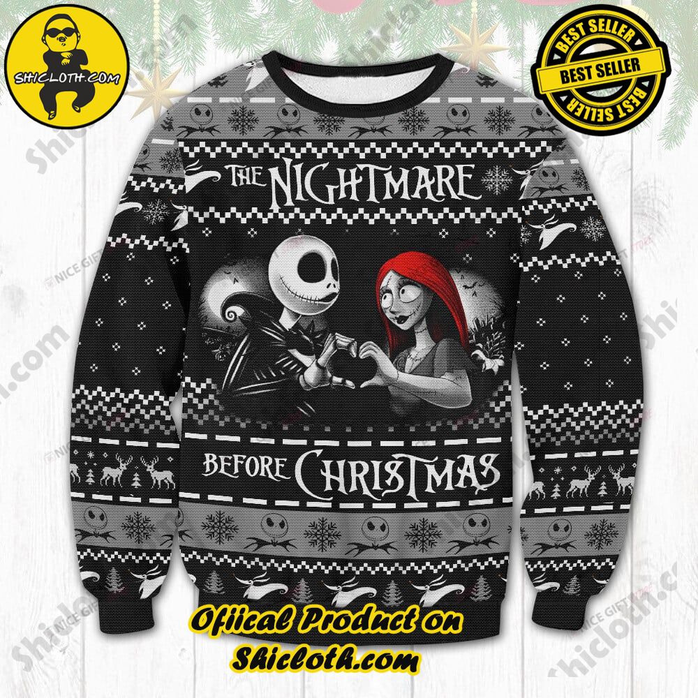 Hot Trending Wrap Up in Style: Shicloth's Enchanting Christmas Sweater Collection 90 The Nightmare Before Christmas Christmas Ugly Sweater