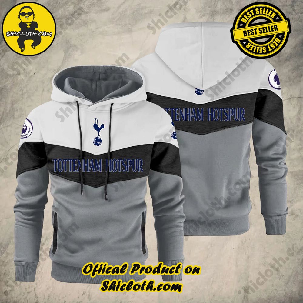 Shiclothshop's Patchwork Hoodie – A Fusion of Style, Comfort, and Artistic Expression 19 Tottenham Hotspur F.C Premier League Patchwork Hoodie