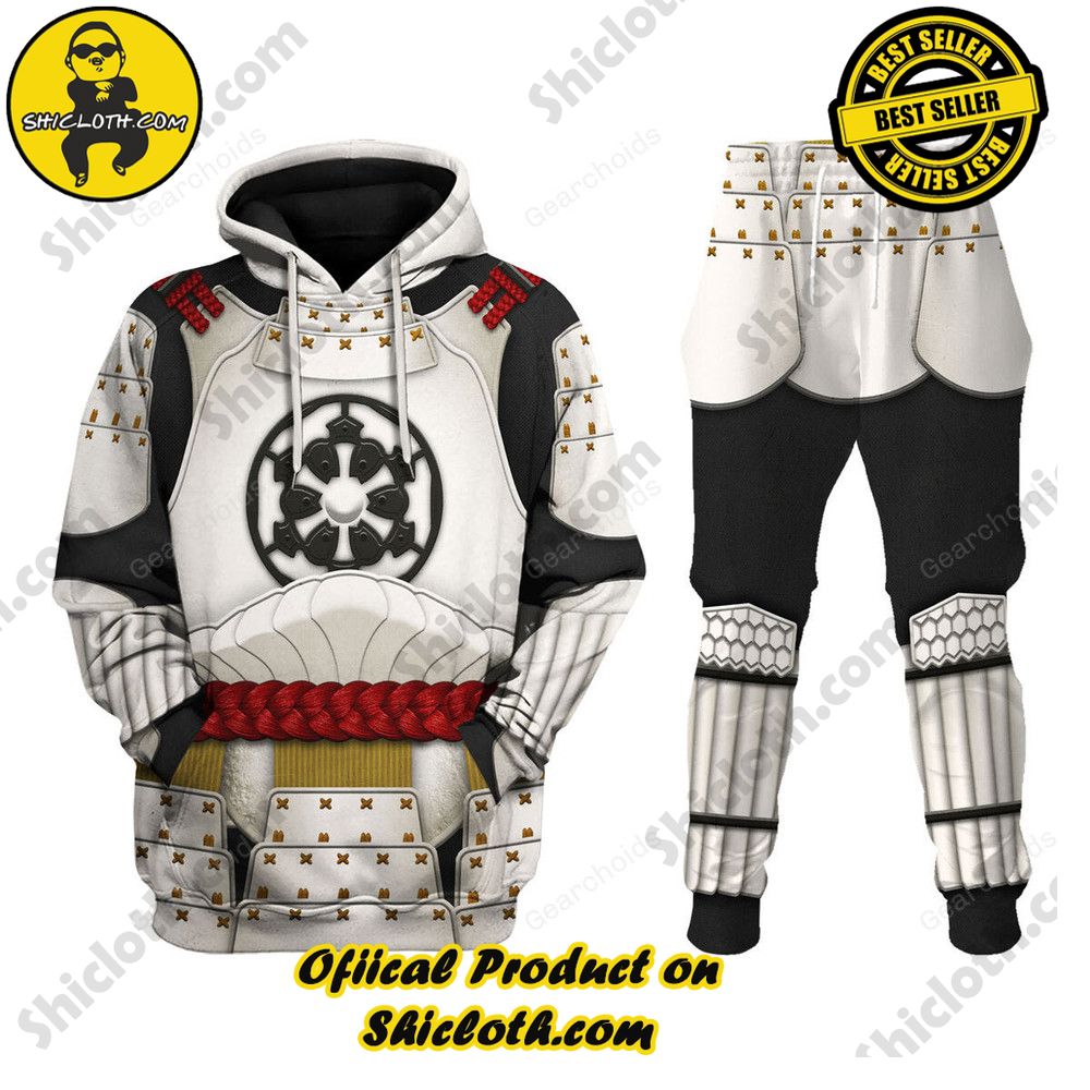 Galactic Glam: Unveiling the Stellar Collection of Star Wars Outfit Costumes by Shiclothshop 48 Trooper Samurai Costume Hoodie Sweatshirt T-Shirt Sweatpants