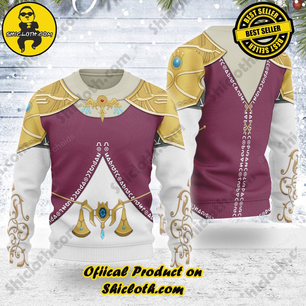 Wrap Up in Style: Shicloth's Enchanting Christmas Sweater Collection 138 Twilight Princess Themed Costume Unisex Christmas Wool Sweater