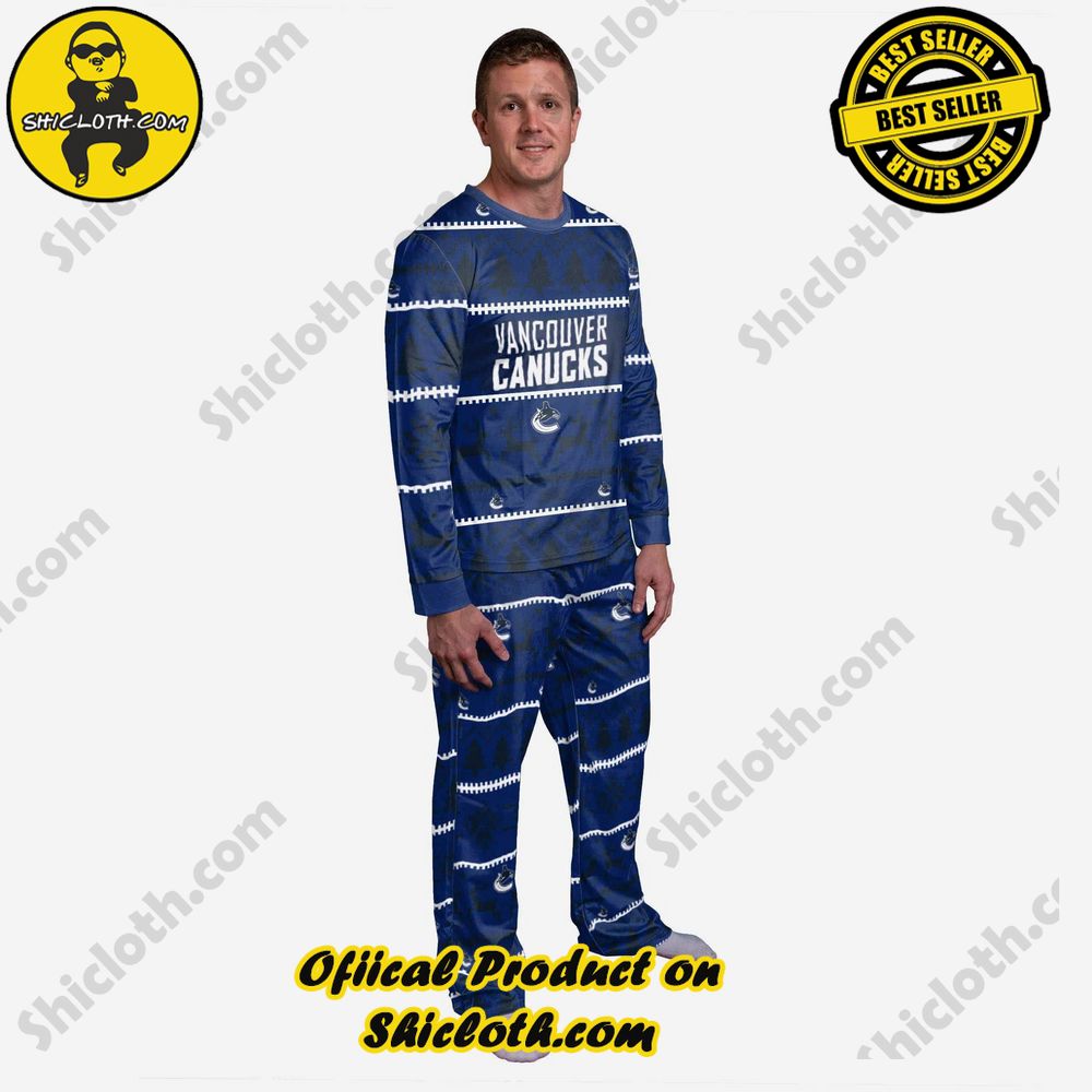 Hot Hot Hot Shiclothshop's Pajamas Sets: Affordable Elegance and Uncompromised Quality 18 Vancouver Canucks Family Holiday Pajamas
